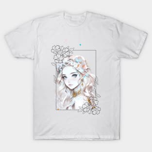 anime Flower Girl T-Shirt